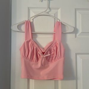 Pink Cropped Tanktop